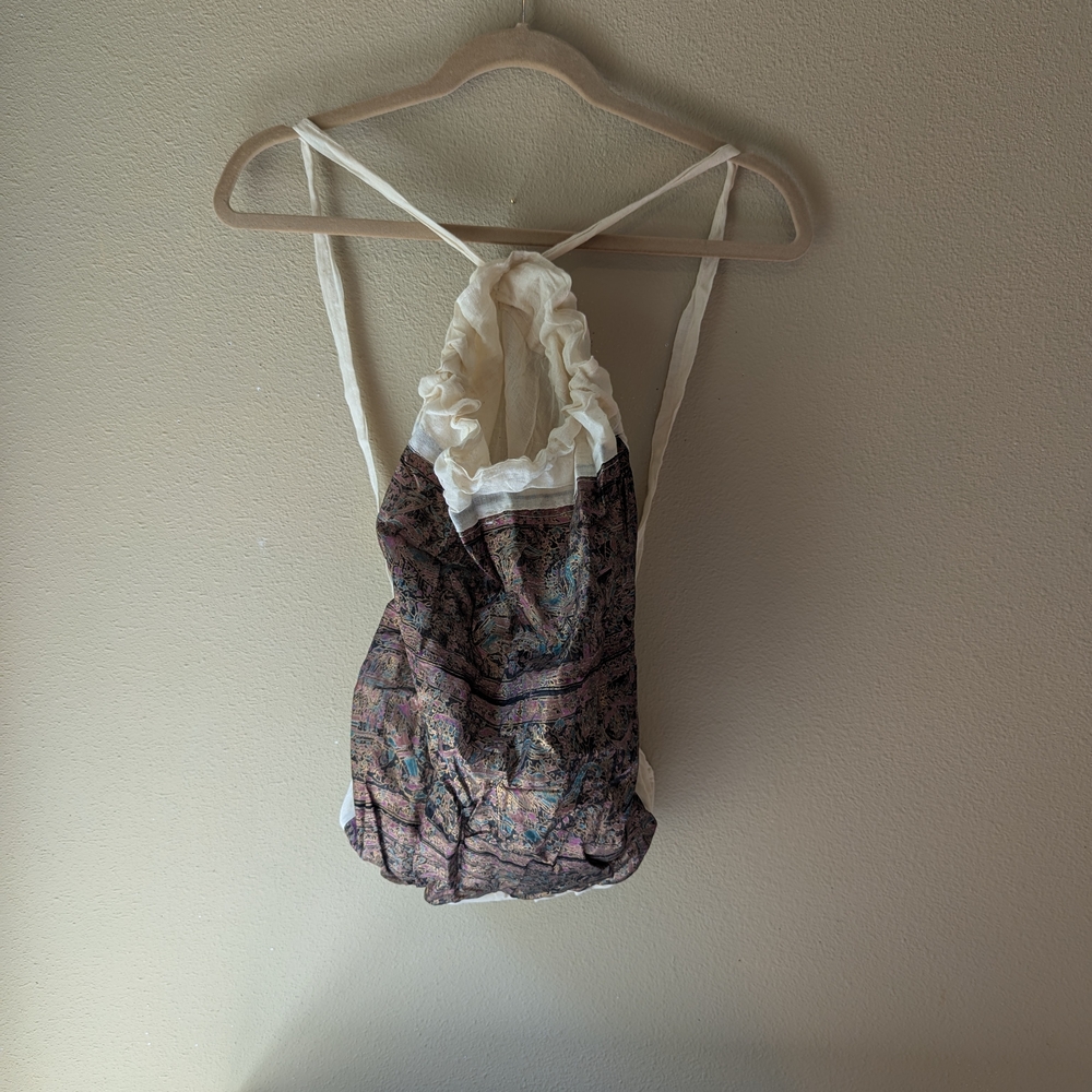 Unique Multicolor Women's Drawstring Backpack Fro… - image 1